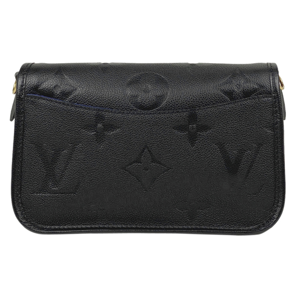 Louis Vuitton Shoulder Bag Monogram Black 2WAY Diane Empreinte - Picture 1 of 12